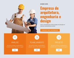 Empresa Líder Em Construção - Página De Destino Fácil De Usar