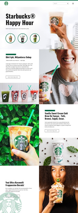 Starbucks Kahve - Profesyonel WordPress Teması
