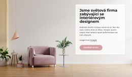 Globální Firma Zabývající Se Interiérovým Designem Jednostránkový Web