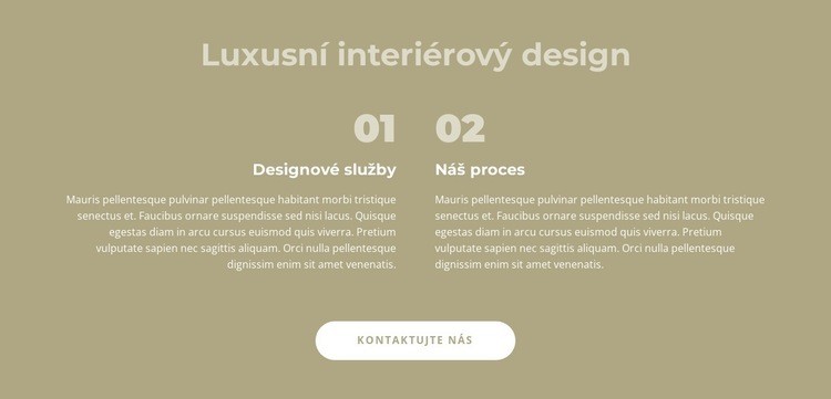Luxusní design interiéru Téma WordPress