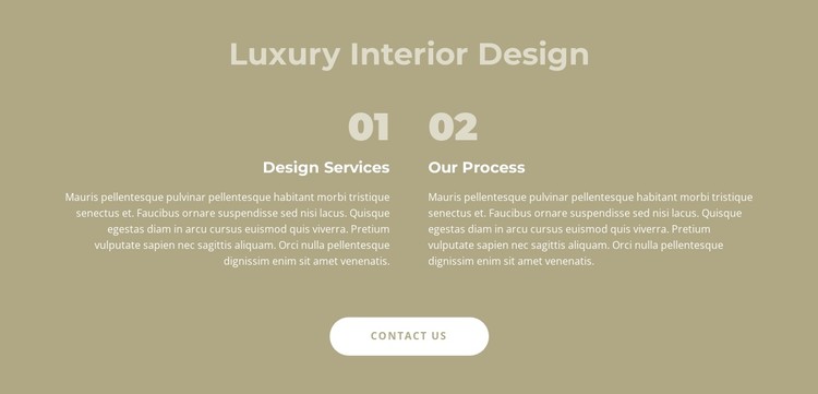 Luxury interior design CSS Template