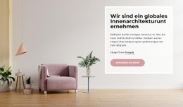 Globales Unternehmen Für Innenarchitektur - Website-Vorlage Für Eine Seite