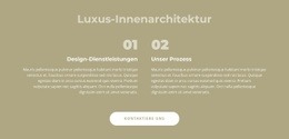 Luxus-Innenarchitektur - HTML5-Vorlage