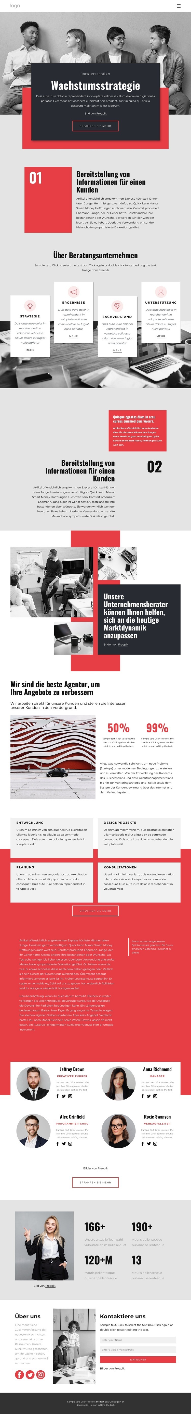 Skalieren Sie Ihr Unternehmen Landing Page