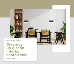 Estudio De Arquitectura De Interiores: Página De Destino Creativa Multipropósito