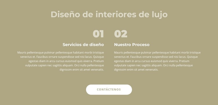 Diseño de interiores de lujo Plantilla HTML