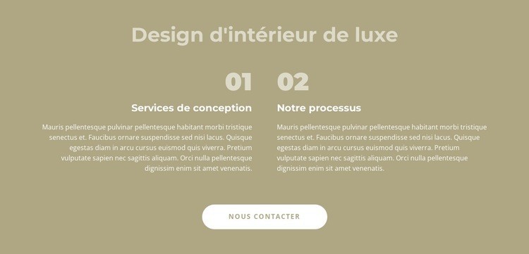 Design d'intérieur de luxe Créateur de site Web HTML