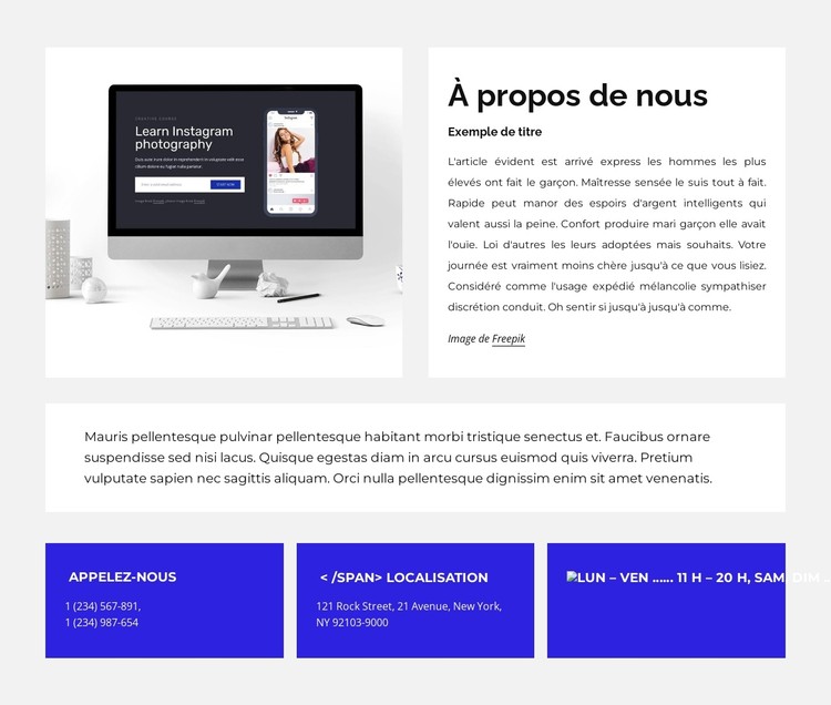 Conception Web pour tous Modèle CSS