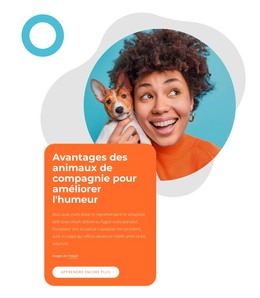 Les Bienfaits Des Animaux De Compagnie Sur L'Humeur - Modèle HTML Gratuit