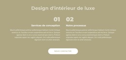 Design D'Intérieur De Luxe Modèle HTML