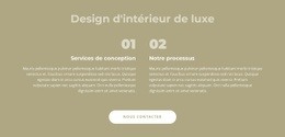 Design D'Intérieur De Luxe - Modèle HTML5