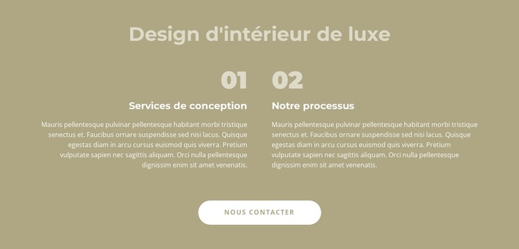 Design d'intérieur de luxe Thème WordPress