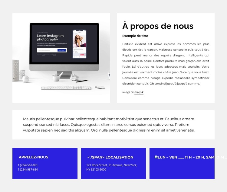 Conception Web pour tous Thème WordPress