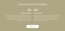 Luxury Interior Design - Drag & Drop Html Code