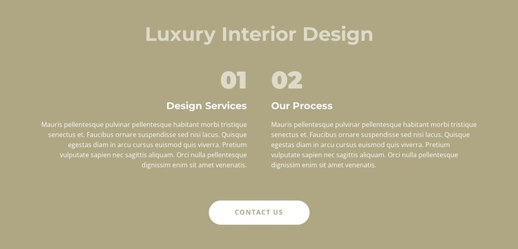 Luxury interior design HTML Template