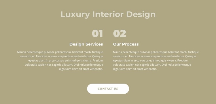 Luxury interior design Html Website Builder