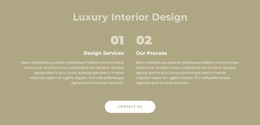 Luxury Interior Design - HTML5 Template