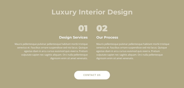 Luxury interior design HTML5 Template