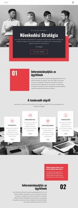 Méretezze Vállalkozását - Ingyenes HTML-Sablon