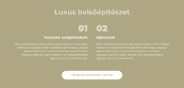 Luxus Belsőépítészet – Ingyenes Webhelysablon