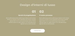 Design D'Interni Di Lusso - Progettista Della Pagina Di Destinazione