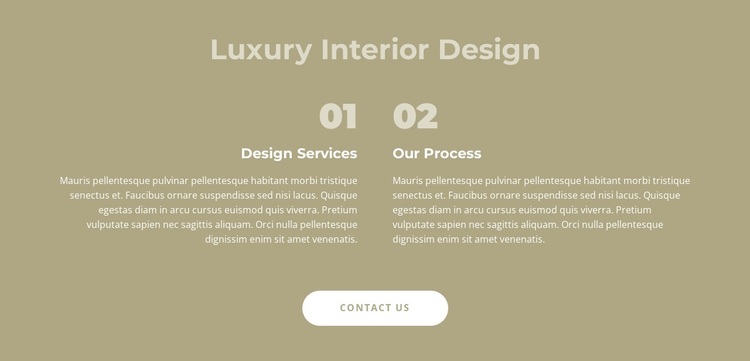 Luxury interior design Joomla Page Builder