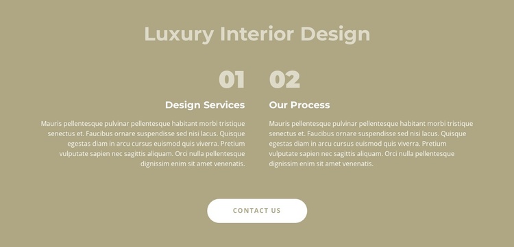 Luxury interior design Joomla Template
