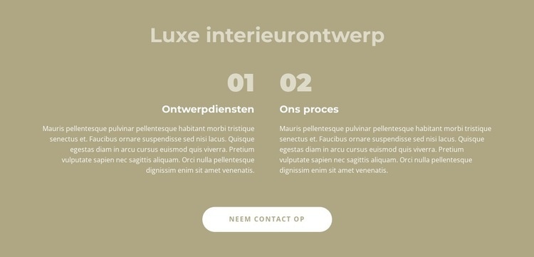 Luxe interieur Sjabloon