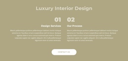 Luxury Interior Design - Responsive One Page Template