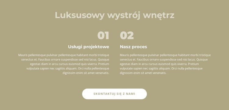 Luksusowy wystrój wnętrz Motyw WordPress