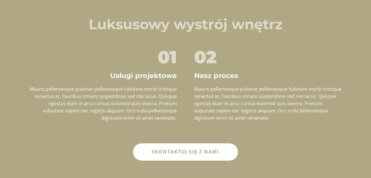 Luksusowy wystrój wnętrz Szablon CSS