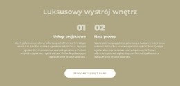 Luksusowy Wystrój Wnętrz - Responsywny Szablon Jednostronicowy