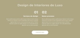 Design De Interiores De Luxo - Modelo De Site Gratuito