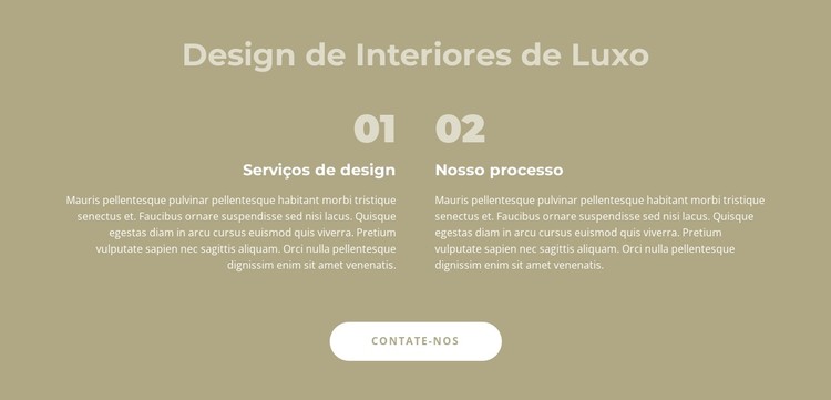 Design de interiores de luxo Template CSS