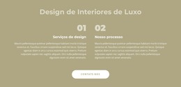 Design De Interiores De Luxo - Modelo Web Moderno