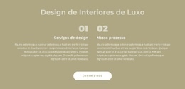 Design De Interiores De Luxo - Modelo HTML5