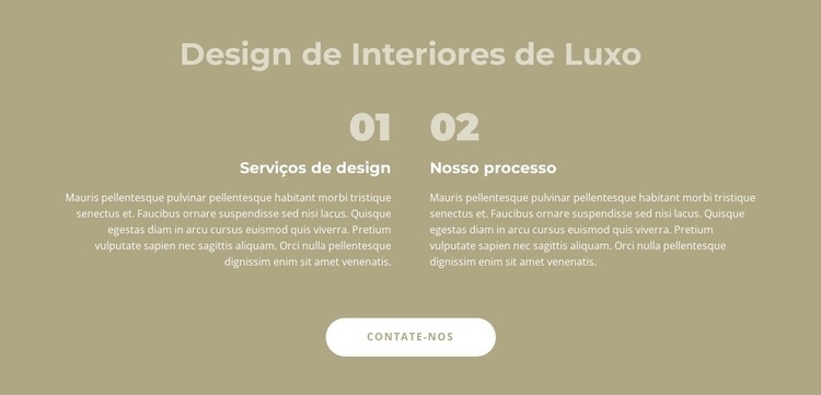 Design de interiores de luxo Modelo