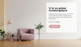 Globalt Inredningsföretag Ensidig Webbplats