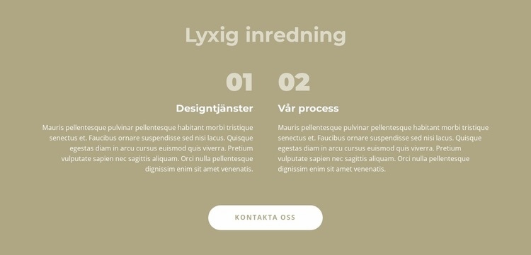 Lyxig inredning WordPress -tema