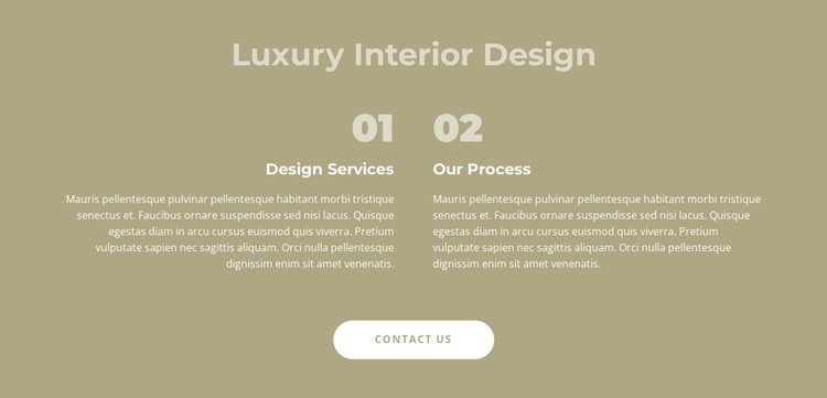 Luxury interior design Template