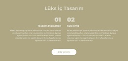 Lüks Iç Tasarım - Özelleştirilebilir Profesyonel Tasarım