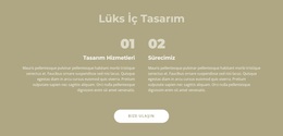 Lüks Iç Tasarım - Ücretsiz WordPress Teması