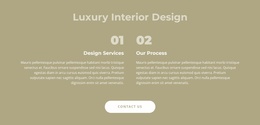 Luxury Interior Design - Landing Page Designer