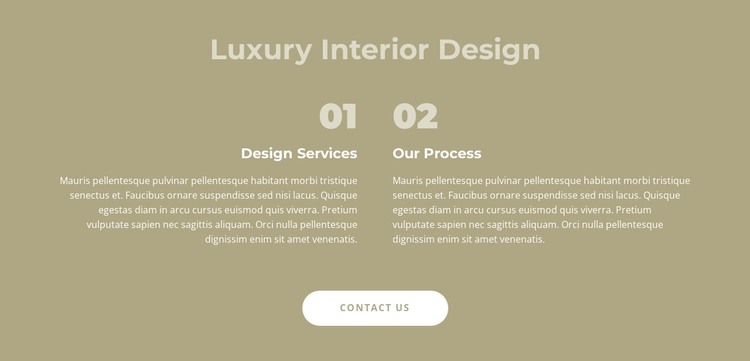 Luxury interior design WordPress Theme