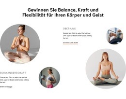 Atemberaubendes Webdesign Für Kraft Und Flexibilität Für Körper,