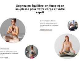 Superbe Conception Web Pour Force Et Souplesse Pour Le Corps,