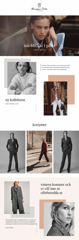 Mussimo Dutti - Nedladdning Av HTML-Mall