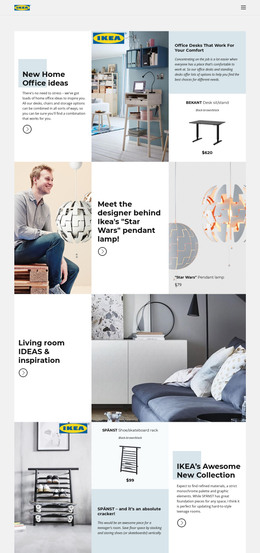 Web Page For Inspiration From IKEA