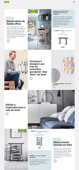 Inspiração Da IKEA - Modelo De Site Simples