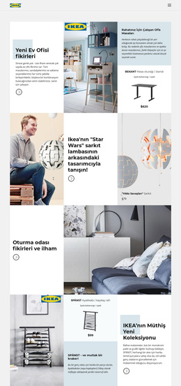 IKEA'Dan İlham Web Sitesi Şablonları Tasarlamak